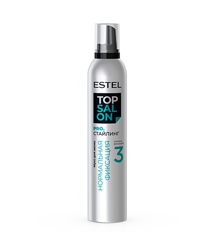 ESTEL TOP SALON PRO.СТАЙЛИНГ мусс д/волос нормальная фиксация 350мл